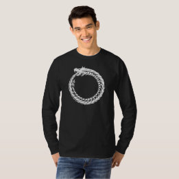 Ouroboros Shirt White Dragon Eating Tail T-Shirt