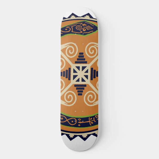 Ouroboros Snake with Devine Fire Wheel Skateboard (Front)