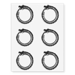 Ouroboros Temporary Tattoo Snake Eating Tail