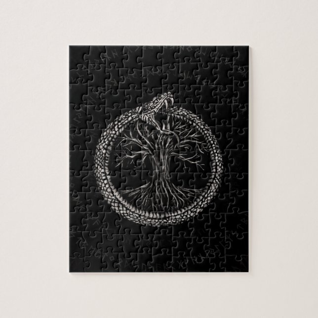 Ouroboros with Tree of Life Jigsaw Puzzle (Vertical)