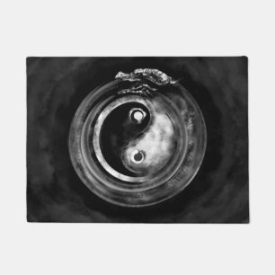 Ouroboros Yin - Yang Doormat
