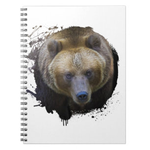 Ours Brun Grizzly Animal Vie Sauvage Forêt Jungle Notebook