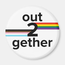 Out2gether fridge magnet