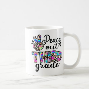 Out 3rd Grade Tie Dye Happy Last Day Of School Coffee Mug