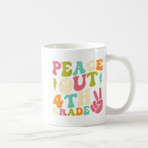Out 4th Grade Groovy Graduation Last Day Of School Coffee Mug