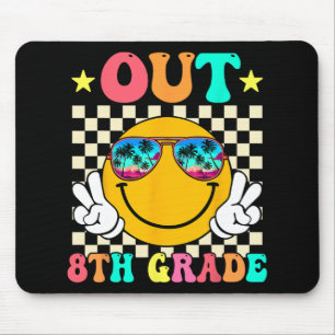 Out 8th Grade Graduation Last Day Of School Gradua Mouse Mat