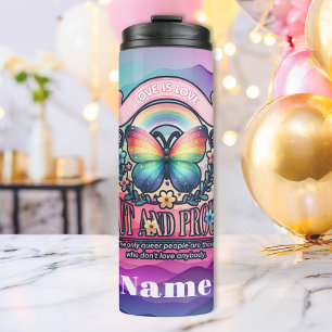 Out and Proud Gay Pride Party Thermal Tumbler