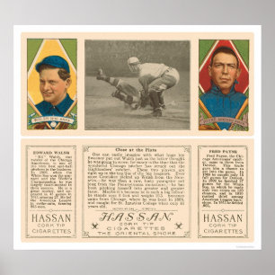 Out At Home White Sox Baseball 1912 Poster