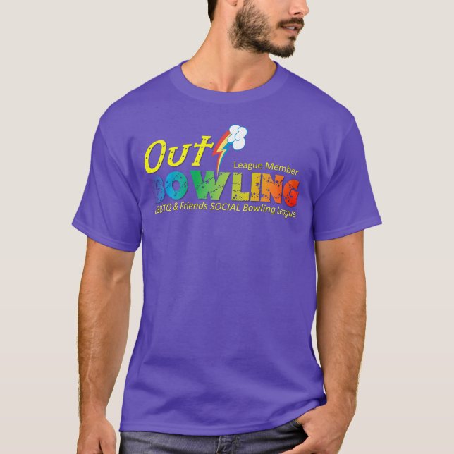 Out Bowling League - Lisle Lanes Retro Logo Tee (Front)