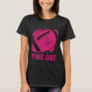 Out Breast Cancer Awareness Football Breast Cancer T-Shirt