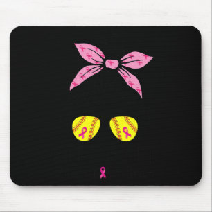 Out Breast Cancer Awareness Softball Mum Women Mouse Mat