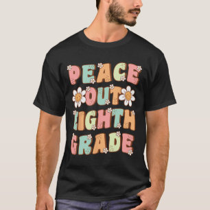 Out Eighth Grade Cute Groovy Last Day Of 8th Grade T-Shirt