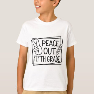 Out Fifth Grade Last Day Of School Summer Break T-Shirt