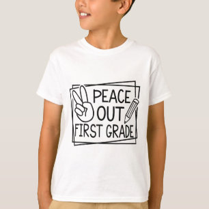 Out First Grade Last Day Of School Summer Break T-Shirt