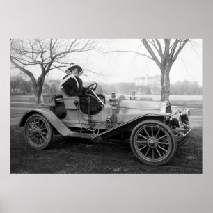 Out For a Ride: early 1900s Poster
