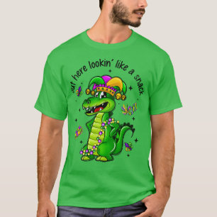 Out Here Lookin Like A Snack Boujee Crocodile Croc T-Shirt