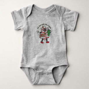 Out Here Lookin Like A Snack Christmas Tree Cake Baby Bodysuit