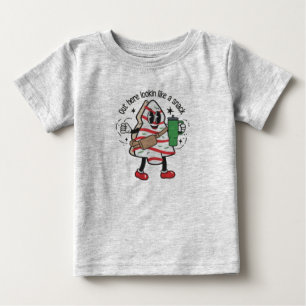Out Here Lookin Like A Snack Christmas Tree Cake Baby T-Shirt