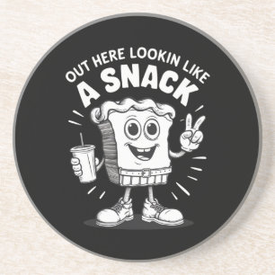 Out Here Lookin Like A Snack Christmas Tree Cake Coaster