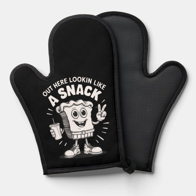 Out Here Lookin Like A Snack Christmas Tree Cake  Oven Mitt (Front/Back)