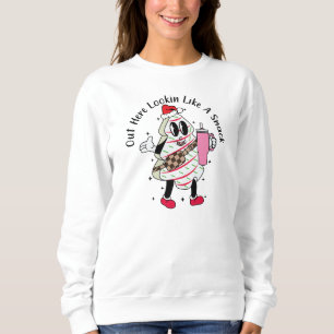 Out Here Lookin Like A Snack - Christmas Tree Cake Sweatshirt