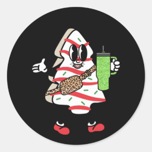 out here lookin like a snack for men women    classic round sticker