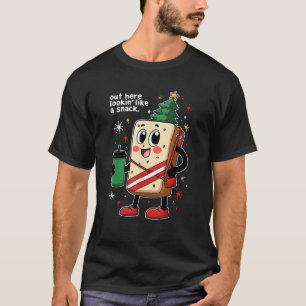 Out Here Lookin Like A Snack Funny Christmas Tree  T-Shirt