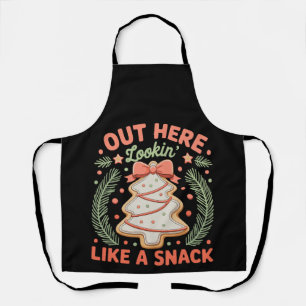 Out Here Lookin Like Snack Debbie Cakes Christmas Apron