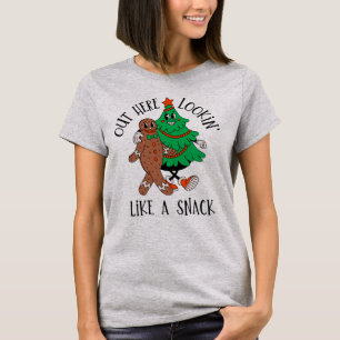 Out Here Looking Like a Snack Funny Christmas T-Shirt