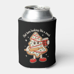 Out Here Looking Like A Snack Xmas Tree Cake Can Cooler