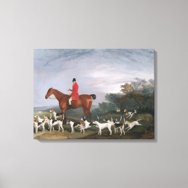 Out Hunting, 1841 Canvas Print (Front)