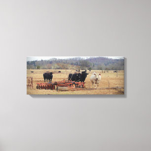 Out in the fields canvas print