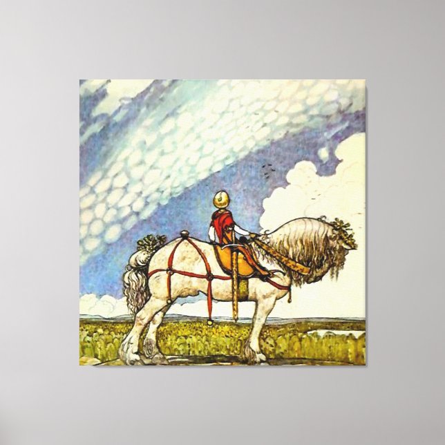 “Out Into the Wide World” by John Bauer Canvas Print (Front)