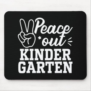 Out Kindergarten Grad Last Day Of School Teacher K Mouse Mat