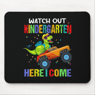 Out Kindergarten Here I Come First Day Of Dinosaur Mouse Mat
