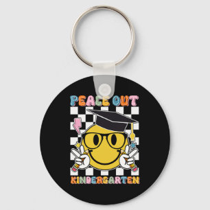 Out Kindergarten Last Day Of School Smile Face Kid Key Ring