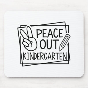 Out Kindergarten Last Day Of School Summer Break Mouse Mat