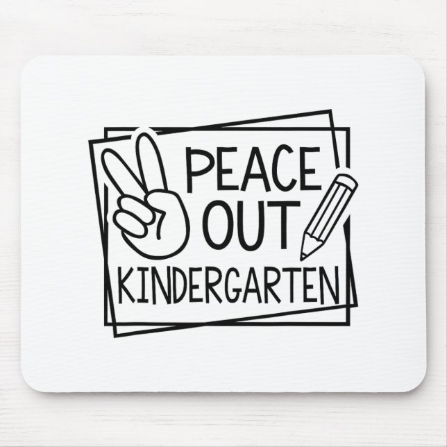 Out Kindergarten Last Day Of School Summer Break  Mouse Mat (Front)