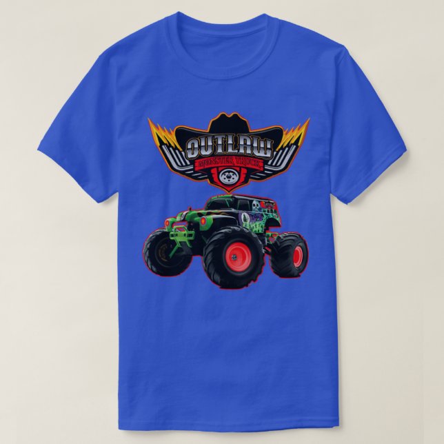 Out Law High Performance Gasser Monster 4x4 Truck  T-Shirt (Design Front)
