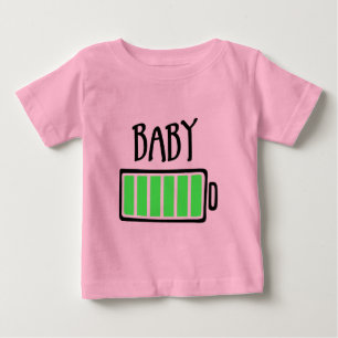 Out of Batteries – Baby T-Shirt