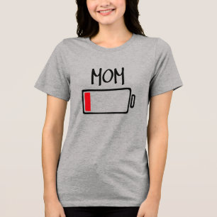 Out of Batteries – Mom Tri-Blend Shirt
