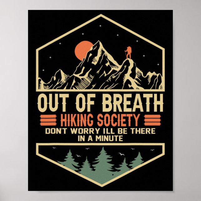 Out Of Breath Hiking Society 1  Poster (Front)