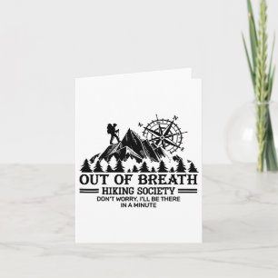 Out Of Breath Hiking Society Card