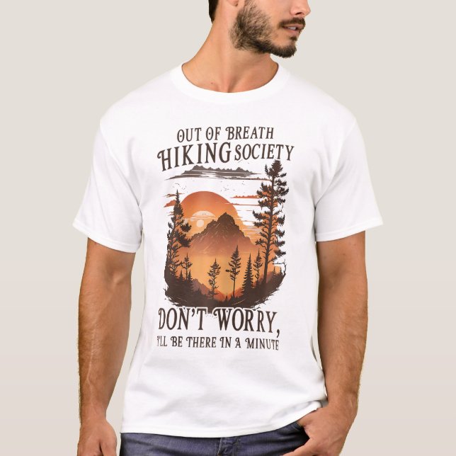 Out Of Breath Hiking Society  T-Shirt (Front)