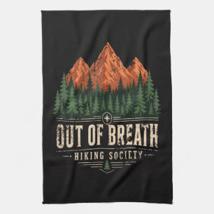Out Of Breath Hiking Society Tea Towel