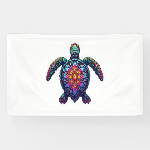 Out Of Breath Hiking Society Turtle T-Shirt Banner