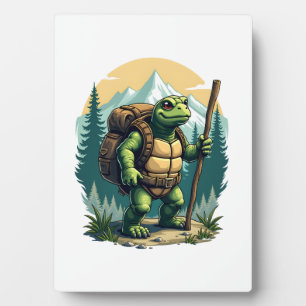 Out Of Breath Hiking Society Turtle T-Shirt Plaque