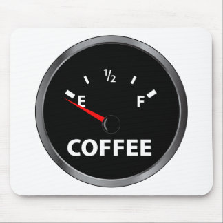Out of Coffee Fuel Gauge Mouse Mat