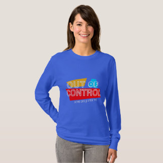 Out of Control – Bold Typography Statement Design T-Shirt