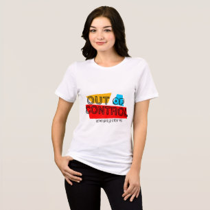 Out of Control – Bold Typography Statement Design Tri-Blend Shirt